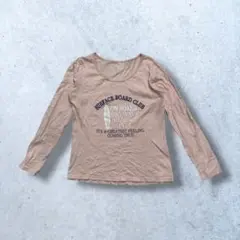 長袖Tシャツ　ピンク　ロンT カジュアル