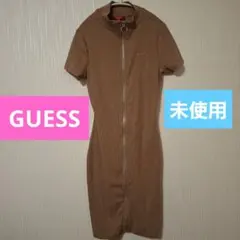 未使用 GUESS ゲス ワンピース 半袖 スカート ベージュ レディースのサムネイル