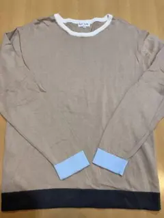 ポールスミス　メンズベージュ 長袖ニットセーター