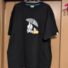 CUNE Tシャツ ブラック うさぎLL
