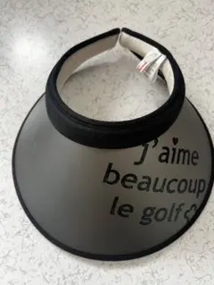 j'aime beaucoup le golf バイザー グレー