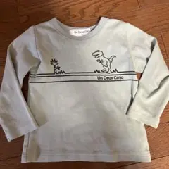 Un Deux Carjo 恐竜デザイン長袖カットソー 100cm