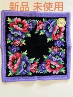 新品 未使用 FEILER シール付き 花柄 ハンカチ