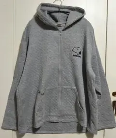 4L　大きいサイズ　SNOOPY キルティングパーカー グレー