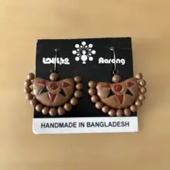 未使用 Aarong ハンドメイド ピアス バングラデシュ製