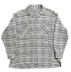 90s ビンテージ パッチワーク オープンカラー シャツ ラルフローレン