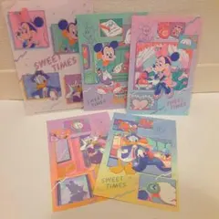 ディズニー　sweet times ポストカード　セット レトロ　８０年代
