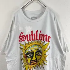 サブライム ツアーTシャツ 00s 太陽 白 L ロックバンド バンT【え645