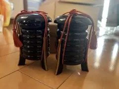黒い木製のひな祭り飾りのサムネイル