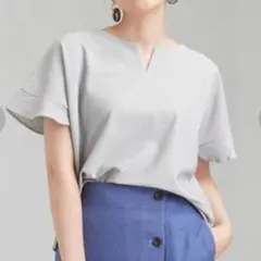 シアサッカー　カットソー