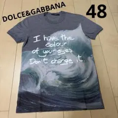 【美品】DOLCE&GABBANA Tシャツ グレー メンズ 48