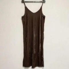 ベロア　ワンピース　キャミワンピース