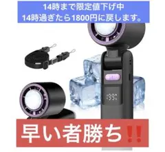 一点のみ　冷却プレート付 ハンディファン 本体のサムネイル