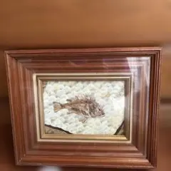 本物の蝶の羽を使用して制作された大変珍しい「蝶画」作品です 魚の絵 西村五郎 作 本物の蝶の羽を使用して制作された大変珍しい「蝶画」作品です 魚の絵