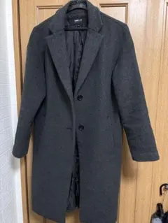 COMME CA ISM ダークグレー ロングコート サイズ8