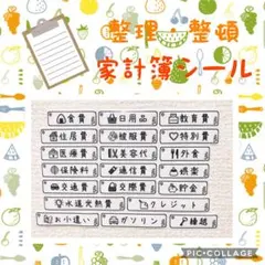 たかちゃん様専用【家計簿シール 20項目】オーダー受け付け中(*´꒳`*)
