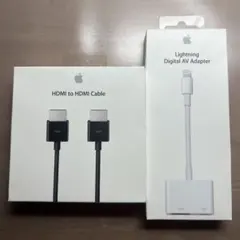 Apple純正品Lightning-Digital AVアダプタHDMIセット