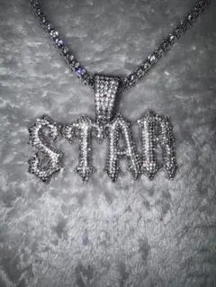 iced out STAR テニスチェーン 50cm シルバーのサムネイル