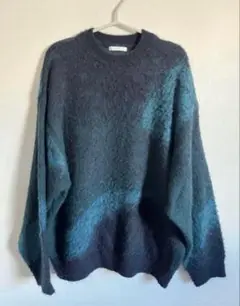 WYM　MOHAIR BLEND JACQUARD SHAGGY KNIT