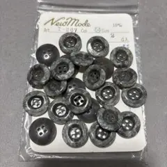 ご愛顧感謝価格！送料無料！レトロなボタン グレー 18mm
