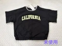 未使用☆GU ドライアクティブプルオーバーTシャツ ブラック 110