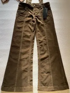 吉祥日セール　新品　3ways ブラウン 着回せるサロペット フレアパンツ