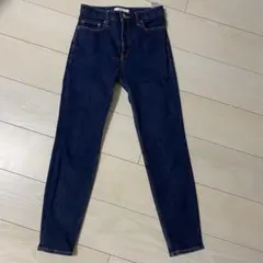 MOUSSY ダークブルー スキニーデニム 25インチ