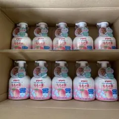 10本セット ピジョン 薬用全身泡ソープ ももの葉 450ml