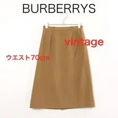 H4713◾️バーバリーズ　ヘリンボーンツイードウールAラインスカート　Y2K