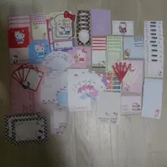 ハローキティ　バラメモ150枚&ミニ封筒セット