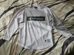 Champion メッシュ長袖カットソー ホワイト