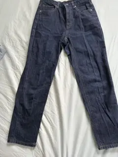 GU ストレートデニムパンツ ブルー