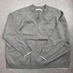 AMERICAN HOLIC グレー Vネック ニット M