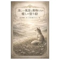【やさしい大人の塗り絵】美しい風景と動物たちの癒しの塗り絵