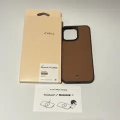 iphone15 promax ケース CYRILL シリル ブラウン 未使用