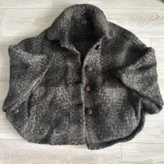 ウール、アルパカケープコート