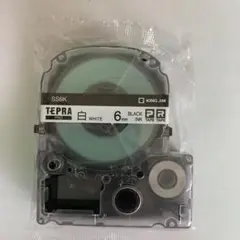 KING JIM SS6K ホワイトラベルテープ 6mm