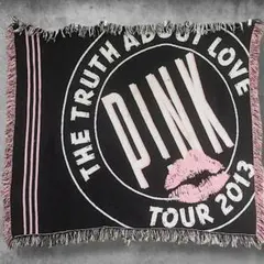 BPiE ツアー ラグ 古着 PINK ピンク ヴィクトリアシークレット キッス