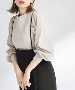 【美品】URBAN RESEARCH パフスリーブコンビプルオーバーのサムネイル