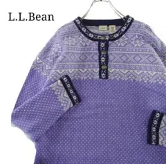 L.L.Beanエルエルビーンチロルニット ノルディックセーター バーズアイ