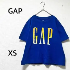 ギャップ Tシャツ 半袖　ロゴプリント　ブルー　青　クロップド　コットン　XSのサムネイル