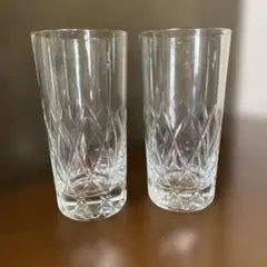 カットクリスタル 飲料 グラス 2個 セット クリスタルグラス 切子 ペア