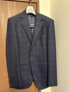 ONLY ネイビー　チェック柄 ビジネススーツ
