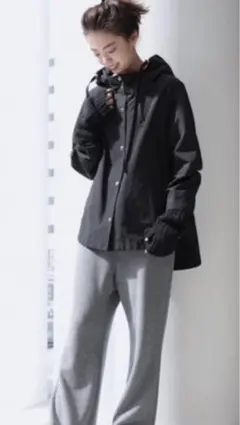 ドゥーズィエムクラス C/Nフードブルゾン　ブラック