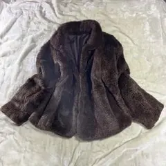 富和　ラビット　シルク100%　リバーシブルファーコート　【美品】SALE
