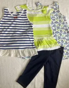 女の子　110cm セット　ワンピース　トップス　レギンス　タンクトップ