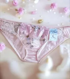 ☆タンス整理品　薔薇の刺繍入りが素敵なトリコットパンテイ♪Lサイズ