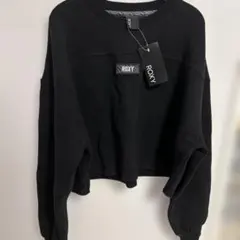 新品タグ付き　Roxy ブラック トレーナー Lサイズ