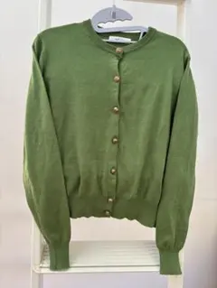 Edit Sheen グリーン 長袖カーディガン