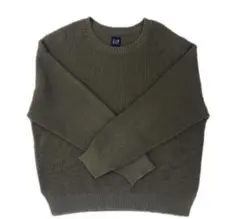 GAP メンズ クルーネック ニット セーター カーキのサムネイル